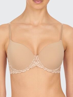 Natori 38DDD Bra Nude Tan Renew Full Fit Contour Underwire Lace
